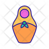 russian doll icon