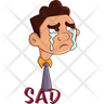 icons of sad boy