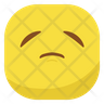 sad face with sad mouth icon