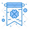 icons for clover greeting card