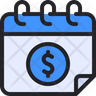 financial year icon svg