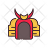 icons of samurai hat