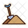 icons of construction shovel