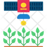 satellite crop monitoring symbol