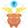 money with wings icon