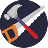 saw and hammer icon download