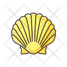 scallop shell icon png