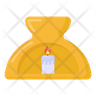 scented candle icon