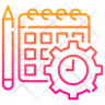 scheduled scanning icon