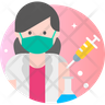 icon for female scientist
