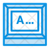 icons for typing text