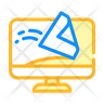screen cleaning icon