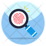 icons for fingerprint search