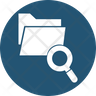 icon for folder magnifying