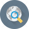 icon globe search