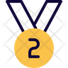 second rank medal logos