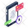 fingerprint for payment icon png