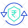 secure rupee icon svg