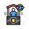 icon security post