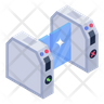 free security turnstile icons