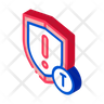 icon for warning shield