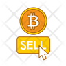 sell bitcoin icon svg