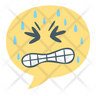 serious emoji logo