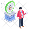 online cyber crime icon