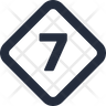 seven number icon