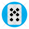 seven of spades icon svg