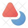 triangle shape icon png