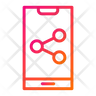 mobile share app icons free