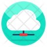cloud share network icon svg