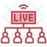 share live streaming icons