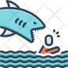 shark attack icons