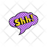 shh sticker icon png
