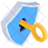 icons of unlock shield