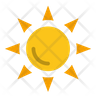 shining sun icons