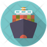 icons of container ship