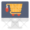 icons of shipping cart