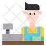 icon for shop counter man