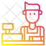 shop counter man icon png