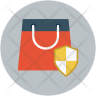 free secure bag icons