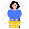free shopping wicker icons
