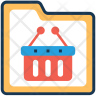 shopping folder symbol