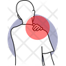 icons of shoulder hurt