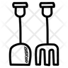 icons of snow shovel
