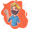 icon for silent punjabi man