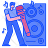 icon for singing man