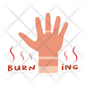 skin burning icons